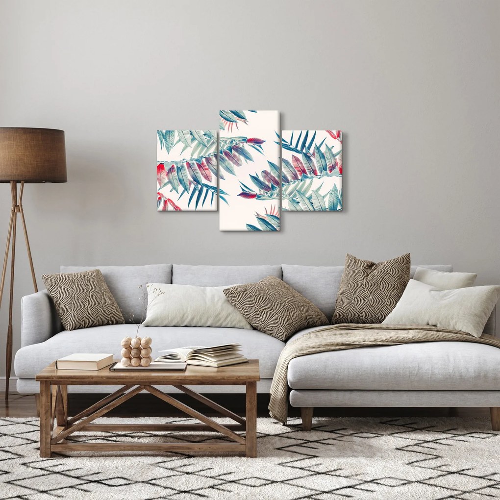 Obraz - Tropické listy (90x60 cm)