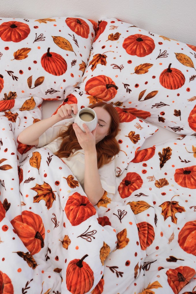 Predĺžené obliečky mikroplyš Exclusive – Jesenná nálada