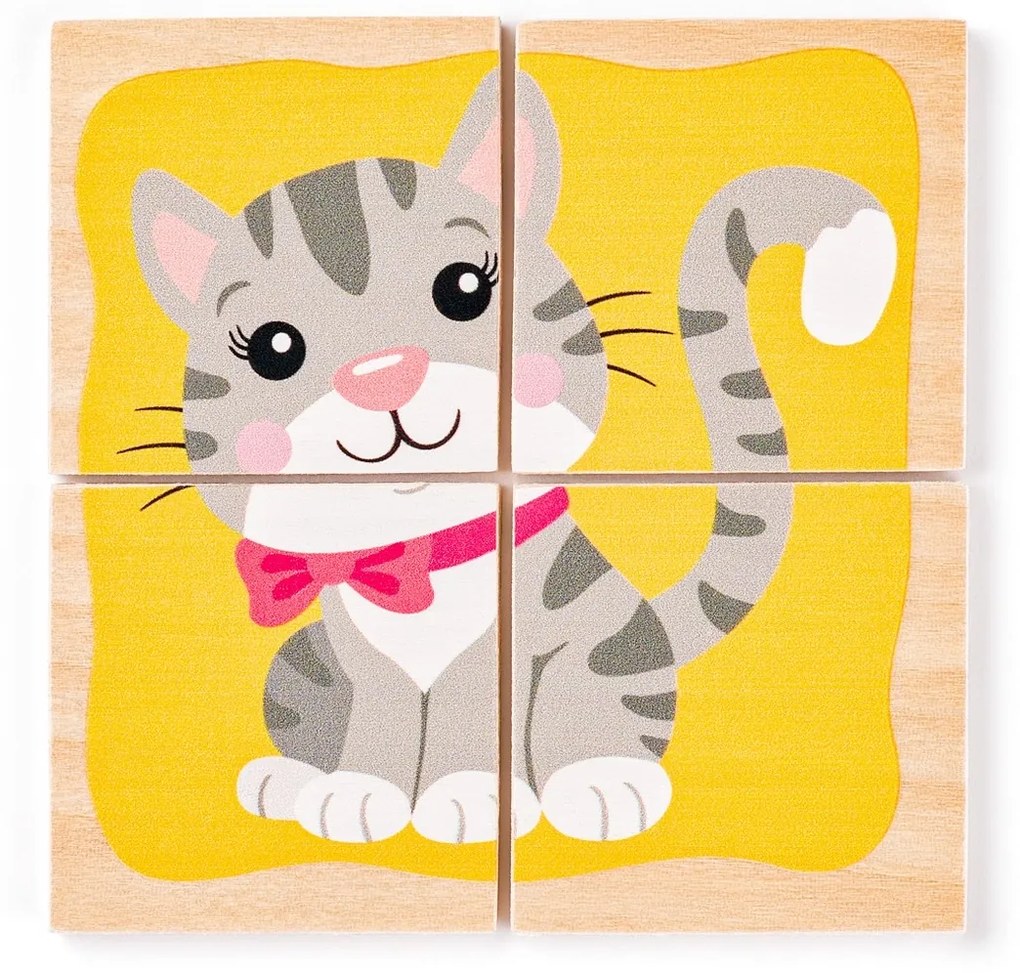 Woody Minipuzzle Domáce zvieratká