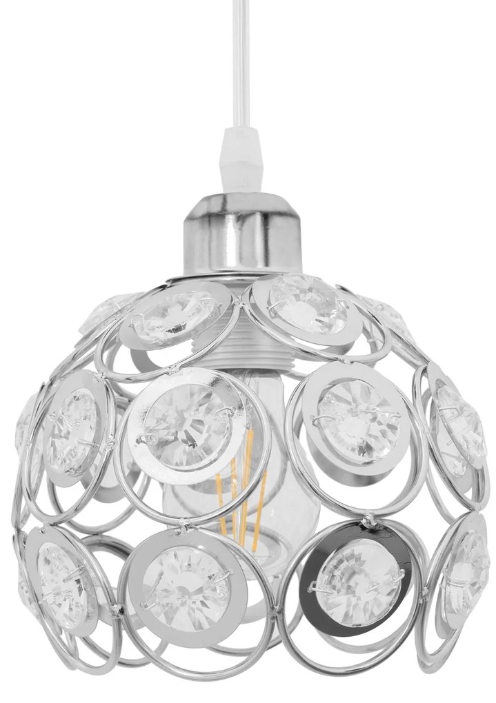 Toolight - Elegantná stropná lampa 1xE27 APP207, chrómová, OSW-00402