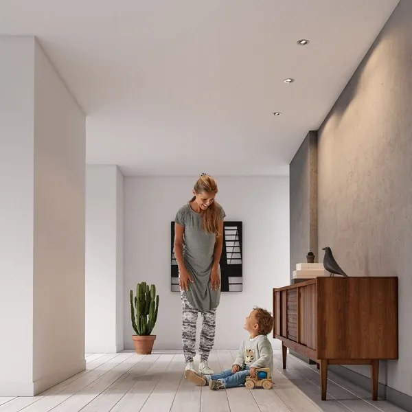 Philips 50393/11/PN - SADA 3x Podhľadové svietidlo DONEGAL 1xGU10/5,5W/230V