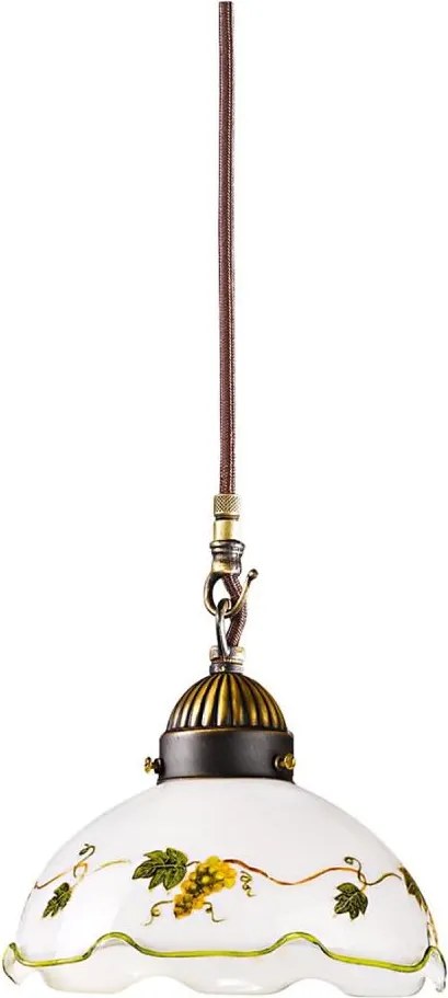 Kolarz 731.30.110 - Závesný luster NONNA na lanku 1xE27/75W/230V pr. 20 cm víno