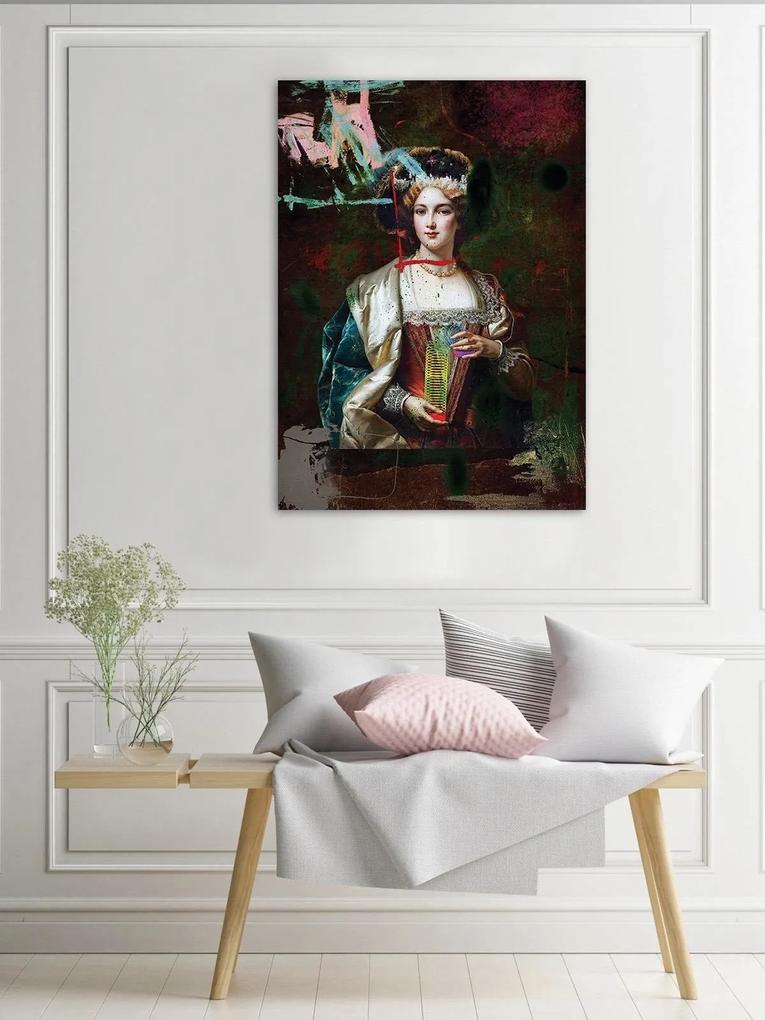 Gario Obraz na plátne Dáma s prameňom v rukách - Jose Luis Guerrero Rozmery: 40 x 60 cm