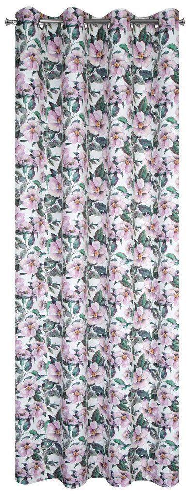 ZATEMŇOVACÍ ZÁVES NA KRÚŽKOCH SIMONA 140X250 CM VZOROVANÁ