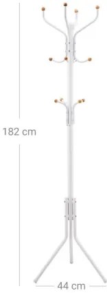 Stojanový vešiak LINEA biely