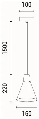 Luster na lanku 1xE27/15W/230V krémová