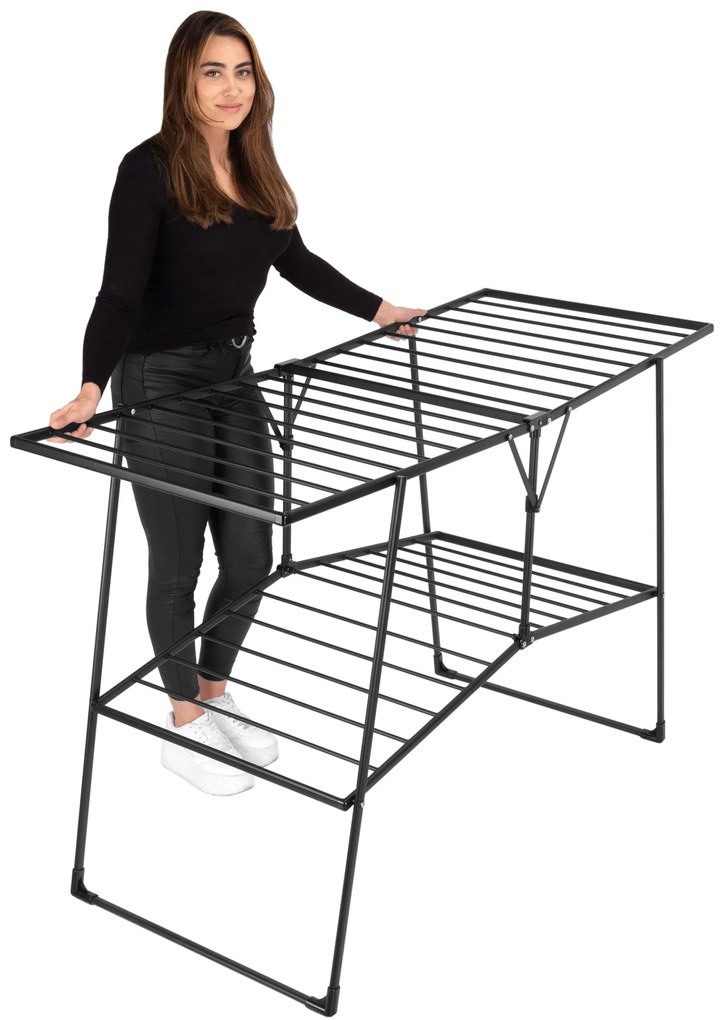 Sušiak na bielizeň ROSITA čierny