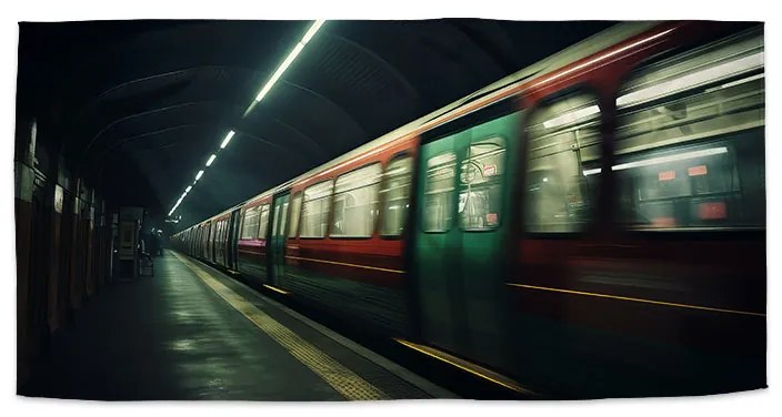 Sablio Uterák Metro na tmavej stanici - 50x100 cm