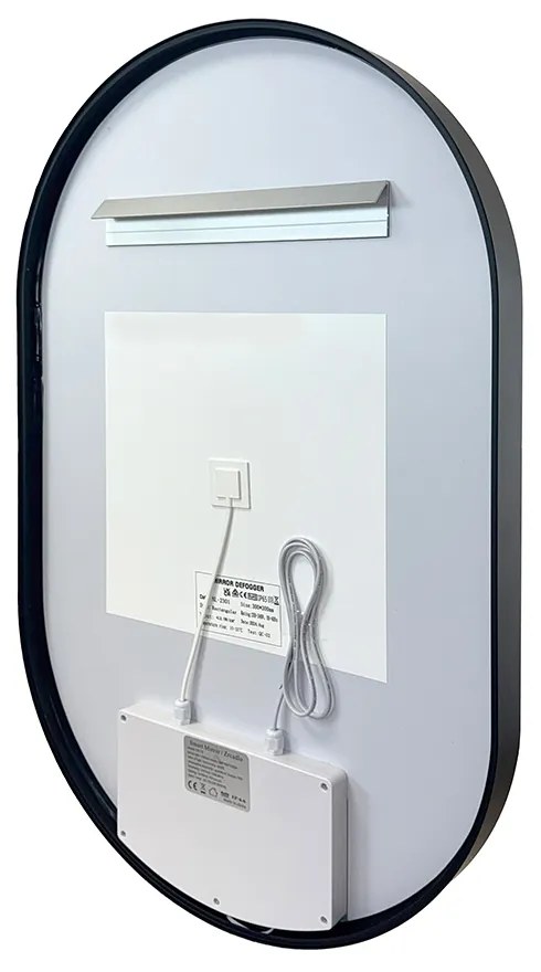 Mereo Mereo, Zrkadlo oválne 50x80 cm, LED osvetlenie, MER-CN170