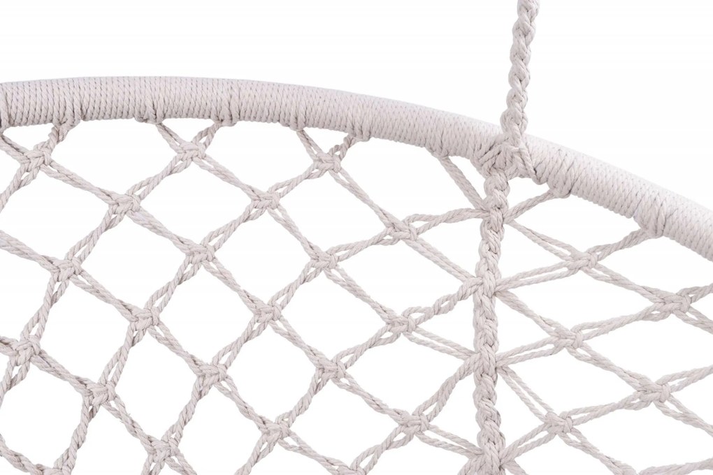 Závesné hojdacie kreslo pre dvoch LAGOS - krémové