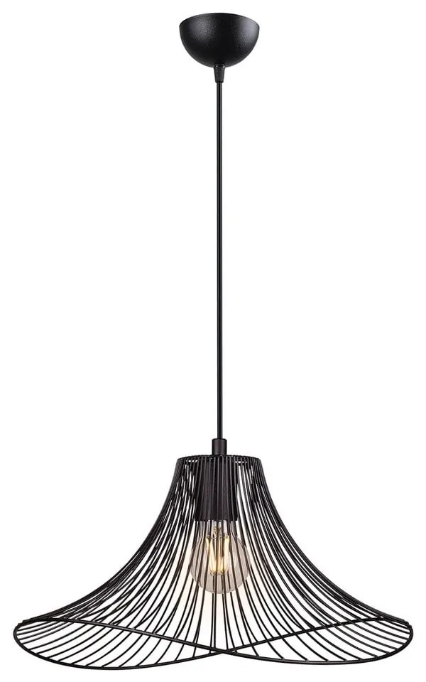 Čierne závesné svietidlo ø 40 cm Wavy – Squid Lighting