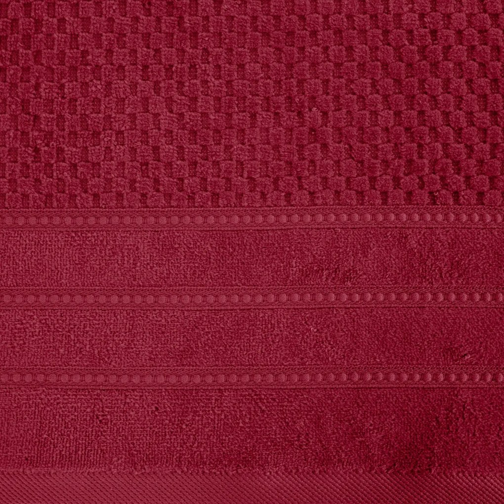 BAVLNENÝ UTERÁK ADORE SADA 6KS 50X90 CM ČERVENÁ