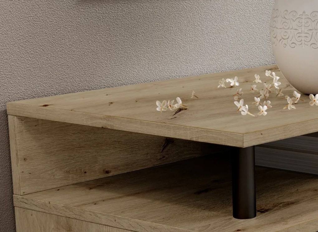 Komoda Drift, dub artisan/kašmírová béžová