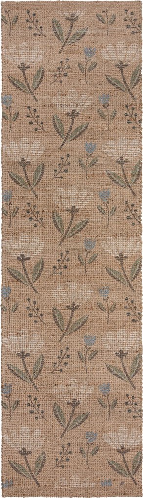 Behúň Nadya Arriana Floral Natural, 60x230, béžová, obývacia izba, Flair Rugs