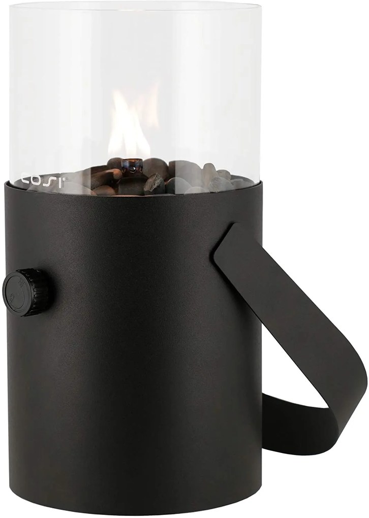 Plynový lampáš COSI Cosiscoop Original, kov čierny ~ Ø16 x výška 30 cm