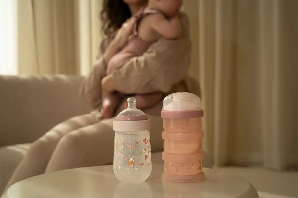 Dojčenské fľaše 165 ml + 240 ml + 2 cumlíky Fairy Garden