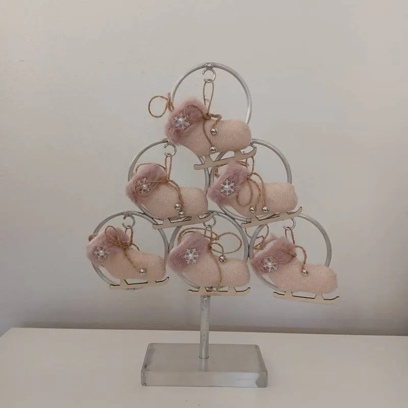 DECOLED Vianočná ozdoba, korčule, 12 x 9 cm