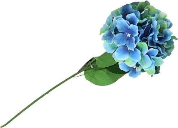 Umelá kvetina HORTENZIA 54 cm - viac farieb Farba: Modrá