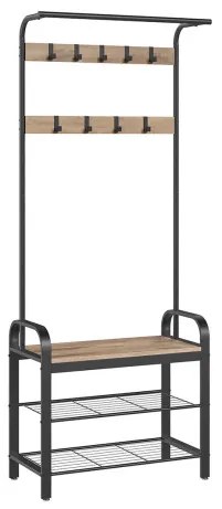 Vešiakový stojan s botníkom HSR040K02