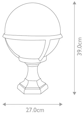 Elstead - Vonkajšia lampa GLENBEIGH 1xE27/100W/230V IP44