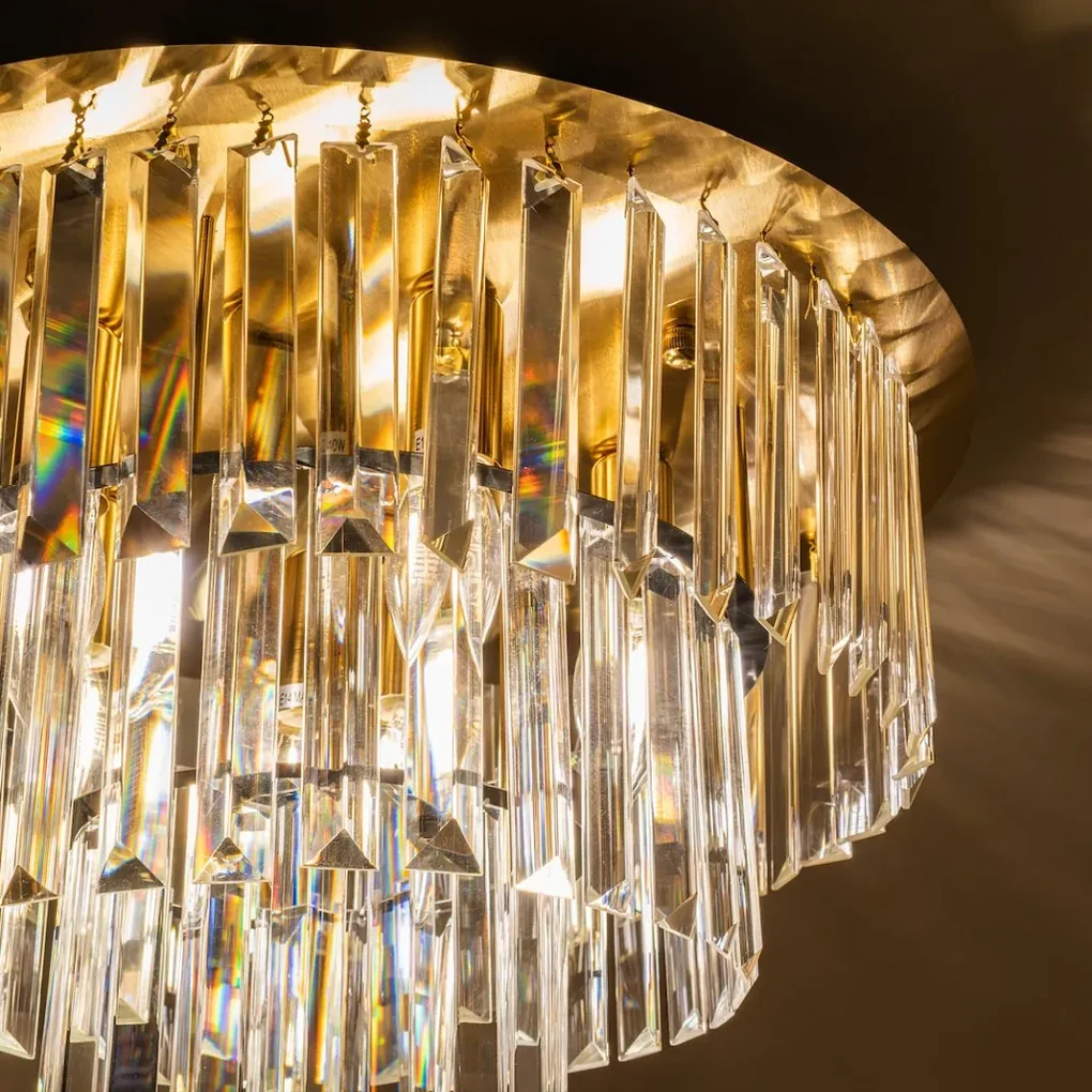 Luster Milano, 1x krištáľové tienidlo, (fi 45cm), g