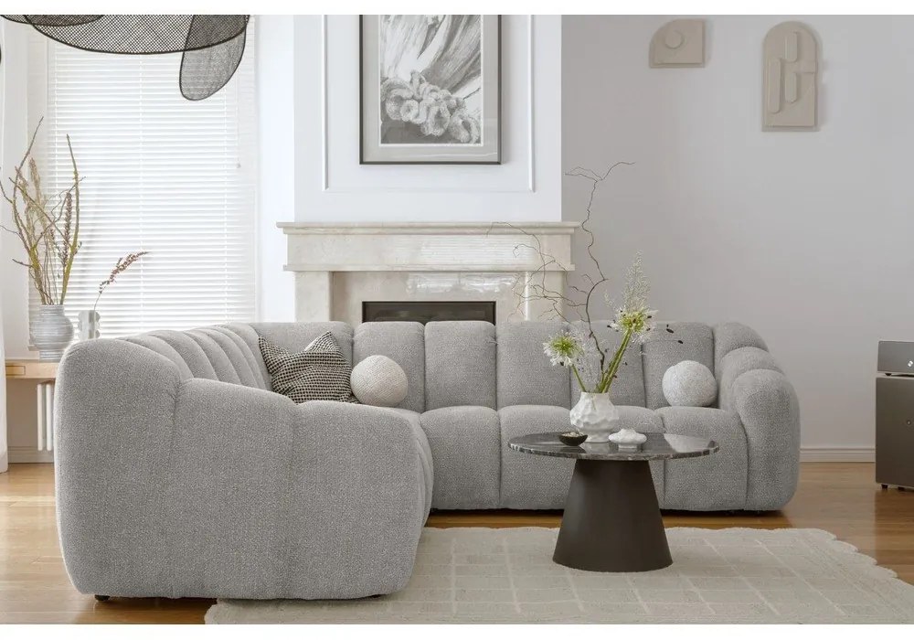 Svetlosivá rohová pohovka Shell – Miuform