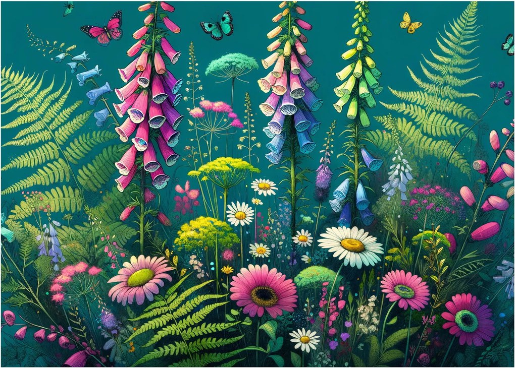 Obraz - Lúčne kvety (70x50 cm)
