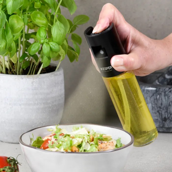 Rozprašovač na olej a ocot, sada 2ks 150ml, čierne veká Kesper