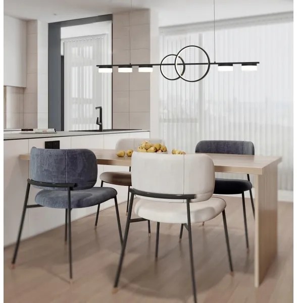 Wofi 7030-702 - LED Stmievateľný luster na lanku MESSINA LED/57W/230V čierna