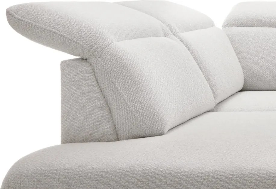 Rohová sedacia súprava Sienna 2, svetlo šedá látka, ľavý roh