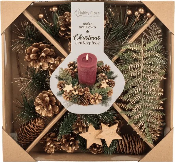 Kreatívna sada DIY CHRISTMAS na výrobu vencov a dekorácií - rôzne varianty
