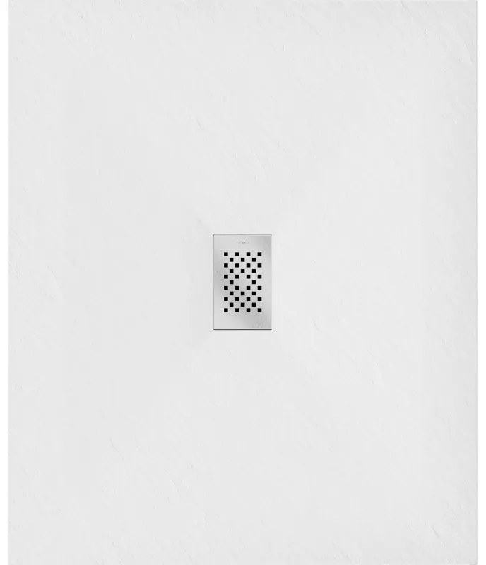 Mexen Hugo, obdĺžniková sprchová vanička SMC 120 x 100 cm, biela, oceľová krytka, 42101012-X