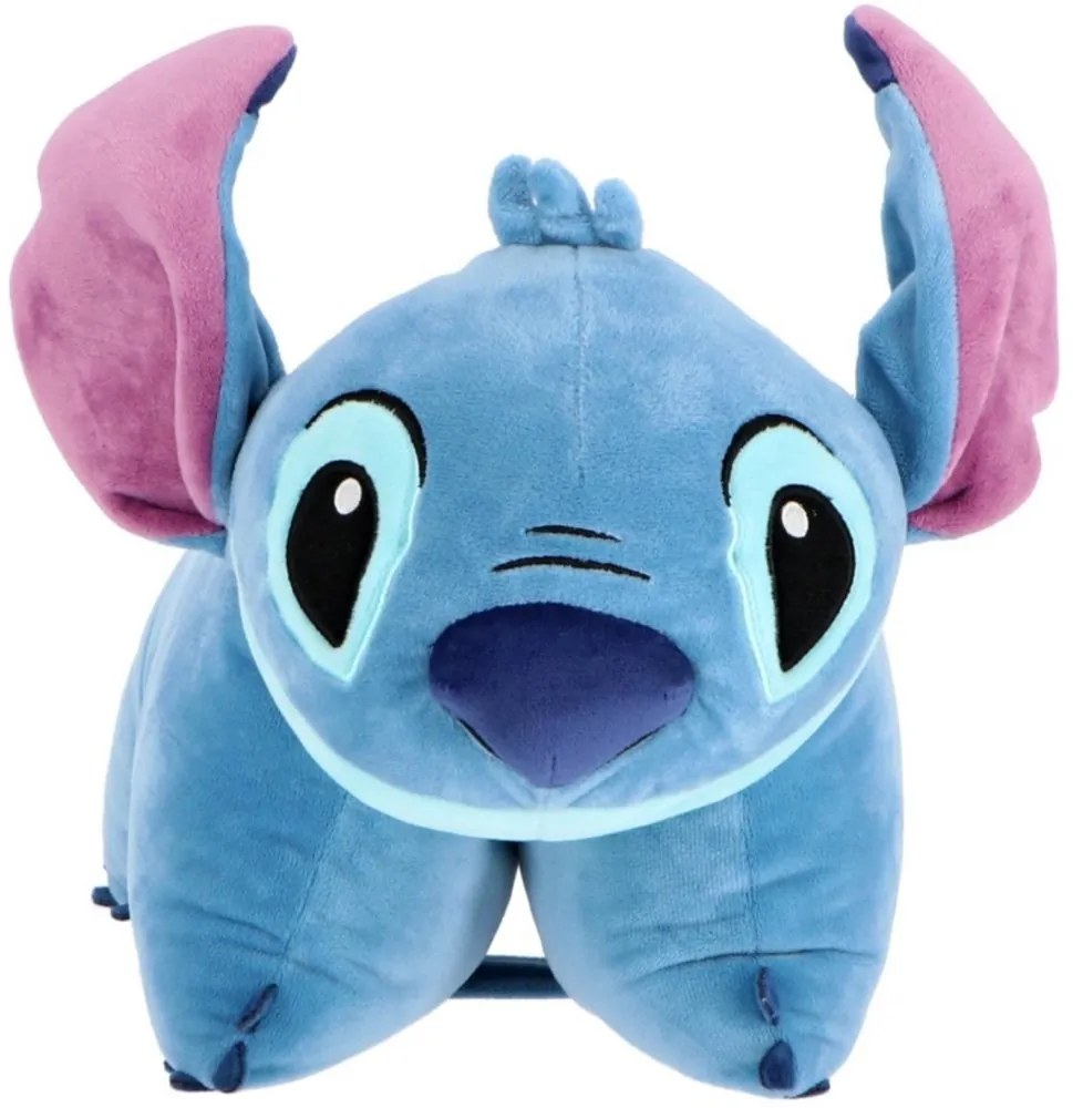 Multifunkčný relaxačný vankúš Stitch - licencia Lilo &amp; Stitch - 2v1 vankúš 45x36 cm aj plyšová hračka