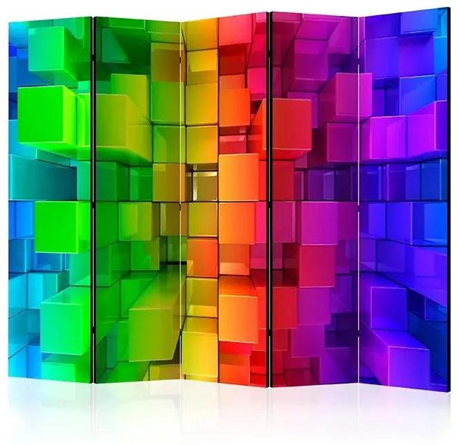 Paraván - Colour jigsaw II [Room Dividers] Veľkosť: 225x172, Verzia: Jednostranný