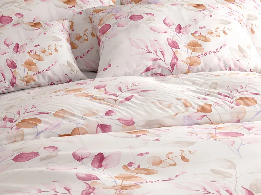 Obliečky z mikrovlákna FLORANY biele Rozmer obliečky: 2 ks 70 x 90 cm | 200 x 220 cm