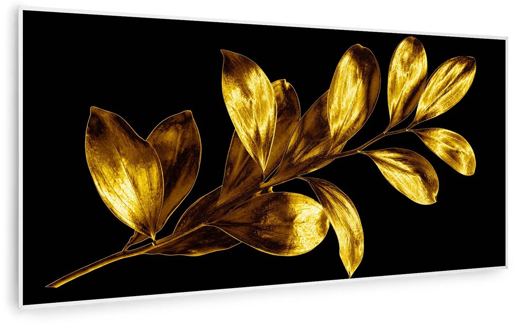Klarstein Wonderwall Air Art Smart, infračervený ohrievač, 120 x 60 cm, 700 W, zlatý list