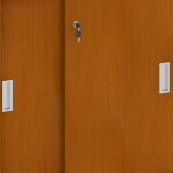 Kombinovaná kancelárska skriňa MIRELLI, 800 x 400 x 1800 mm, čerešňa