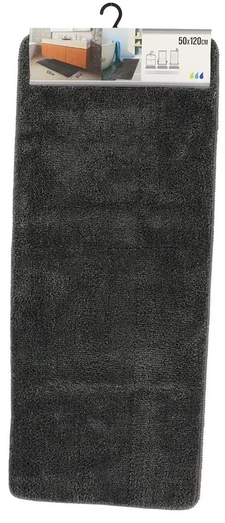 TENDANCE Predložka do kúpeľne Marlet, 50x120 cm, grafitová