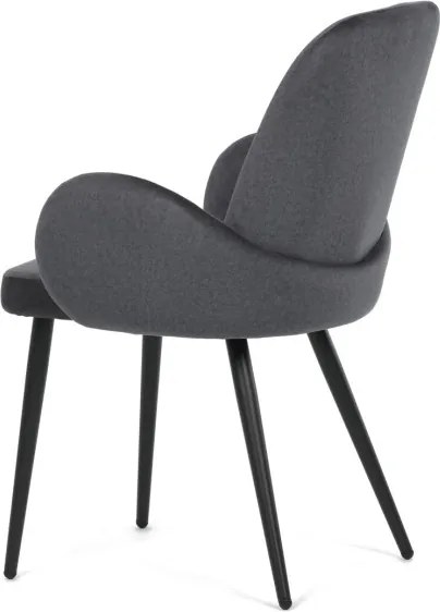 Jedálenská stolička zamatová, sivá DCL-X7129 GREY2