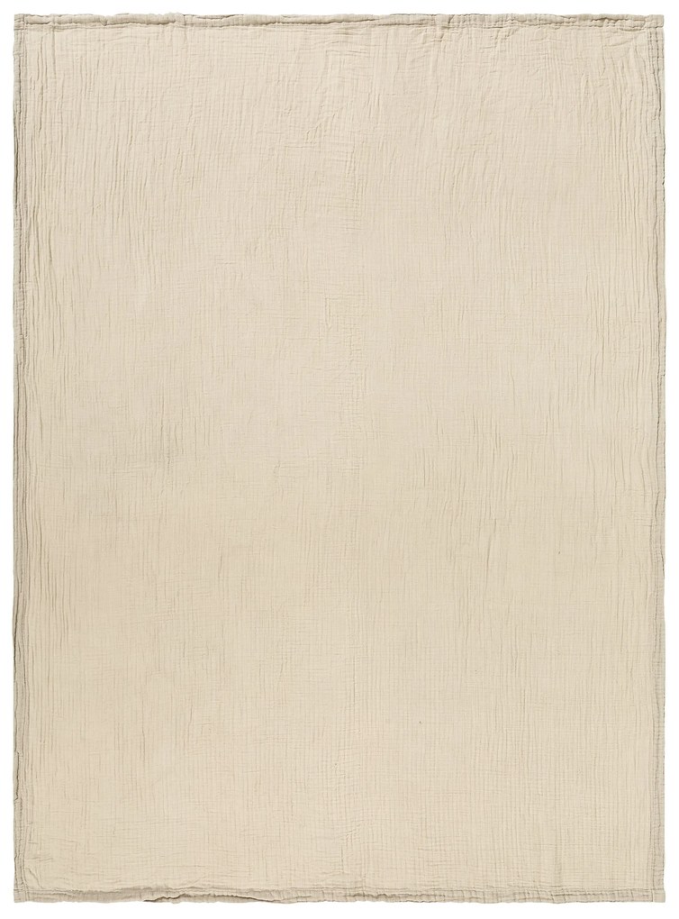Livarno home Mušelínová prikrývka, 130 x 170 cm (bledohnedá)  (100372524)