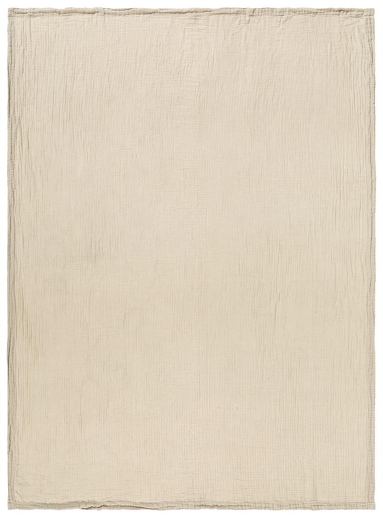 Livarno home Mušelínová prikrývka, 130 x 170 cm (bledohnedá)  (100372524)