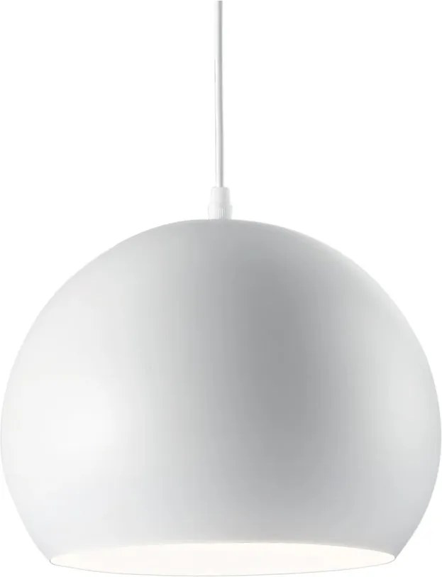 Biele závesné svietidlo Evergreen Lights Globe