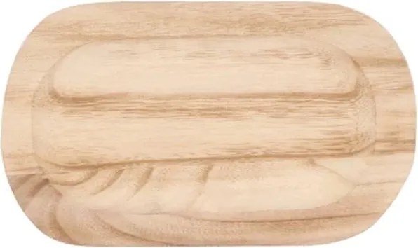 Prírodný drevený dekoračný podnos Tippo - 24*14*2 cm