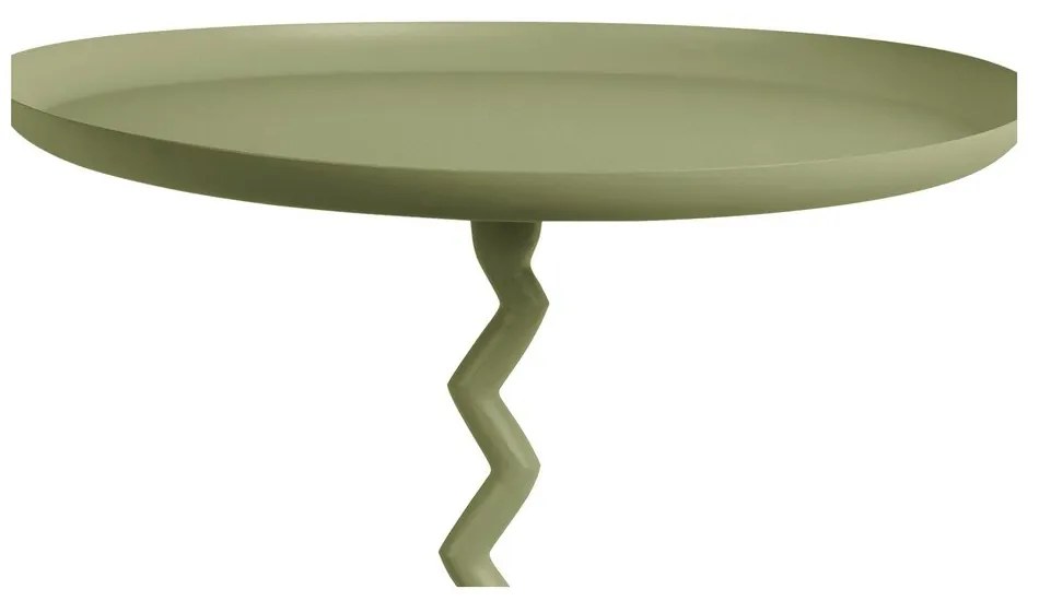 Kovový okrúhly odkladací stolík ø 40 cm Zig Zag – Leitmotiv