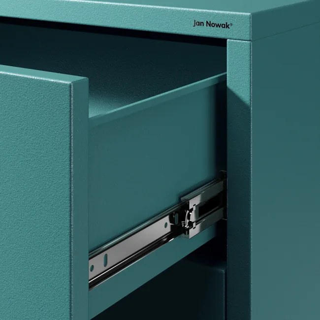 Komoda CARLA, 800 x 1015 x 400 mm, Modern: morská farba