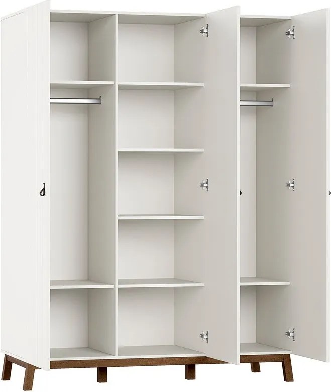 Béžová detská šatníková skriňa 149x196x58 cm Sezane – Vipack