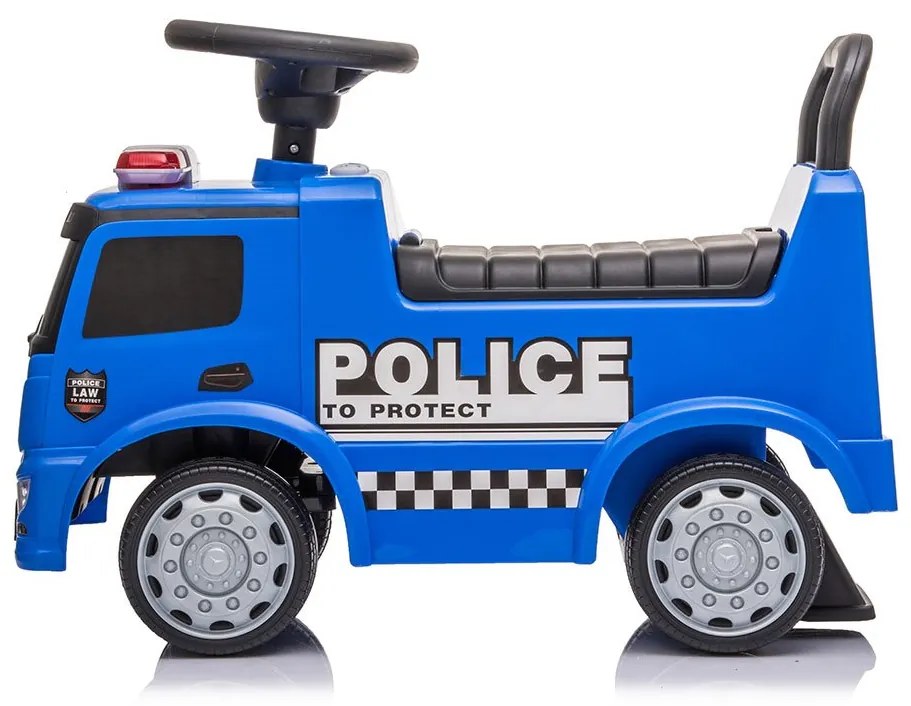 Detské odrážadlo so zvukom Mercedes Baby Mix POLICE modré