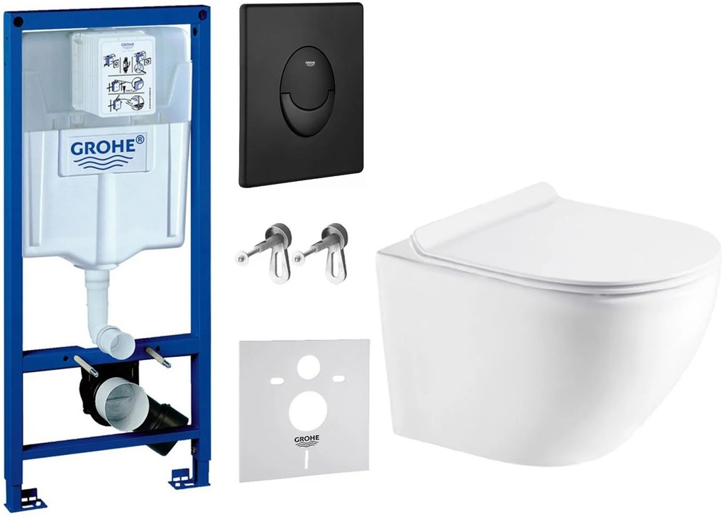 Set podomietková konštrukcia Grohe Rapid SL 38539001, WC misa Oltens Hamnes 42013000, 38964KF0, 45100000