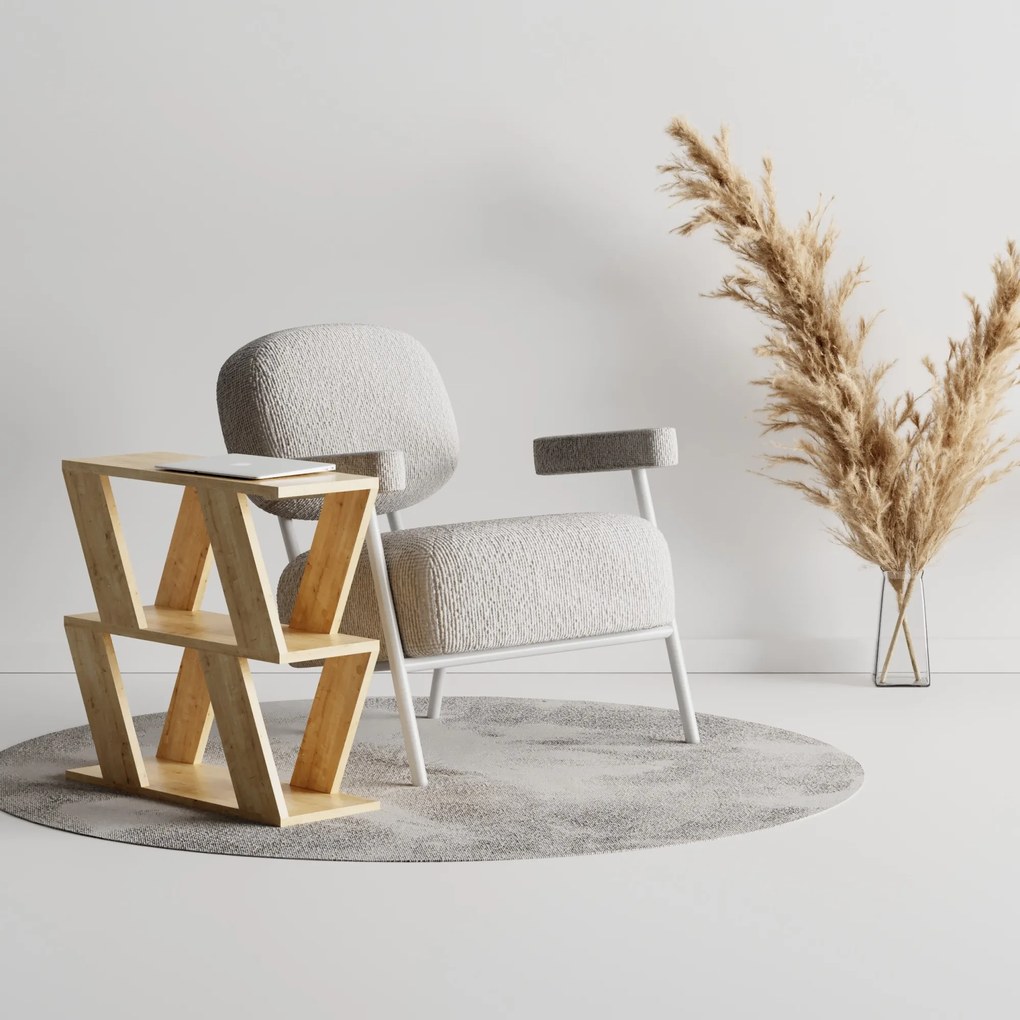 Odkladací stolík Houseland Lazena dub prírodný