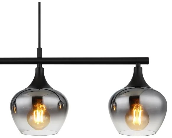 Globo 15548-4H1 - Luster na lanku MAXY 4xE27/40W/230V čierna